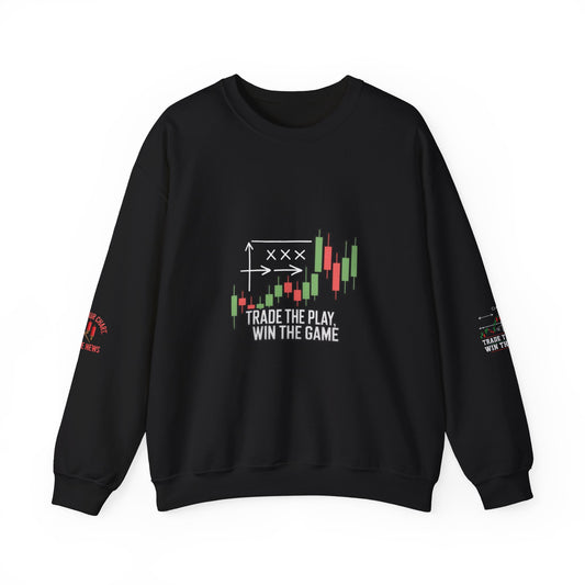 Market Playbook Sweatshirt - Chalkboard Football Trader Fall Uniform - Candleholm