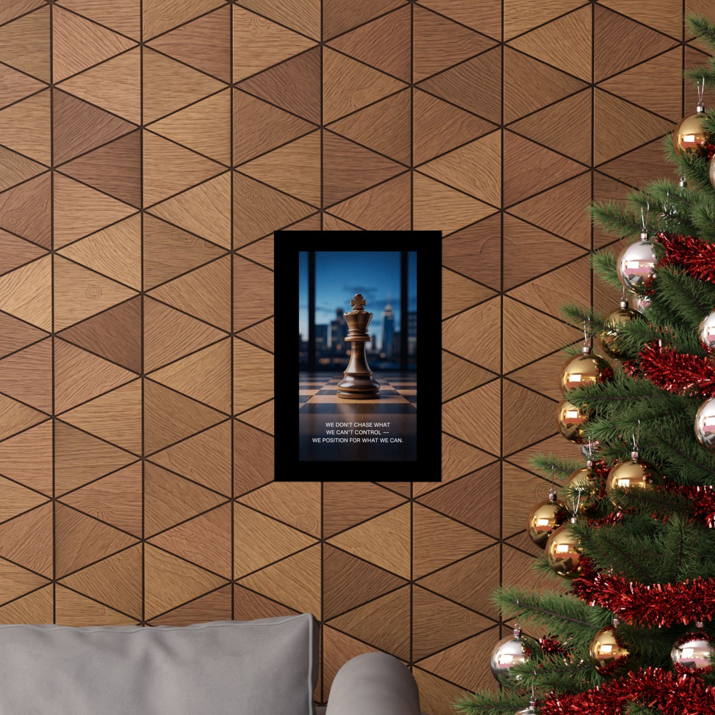 Vertical Poster - Matte Inspirational Artwork for Chess Enthusiasts and Strategists - Candleholm