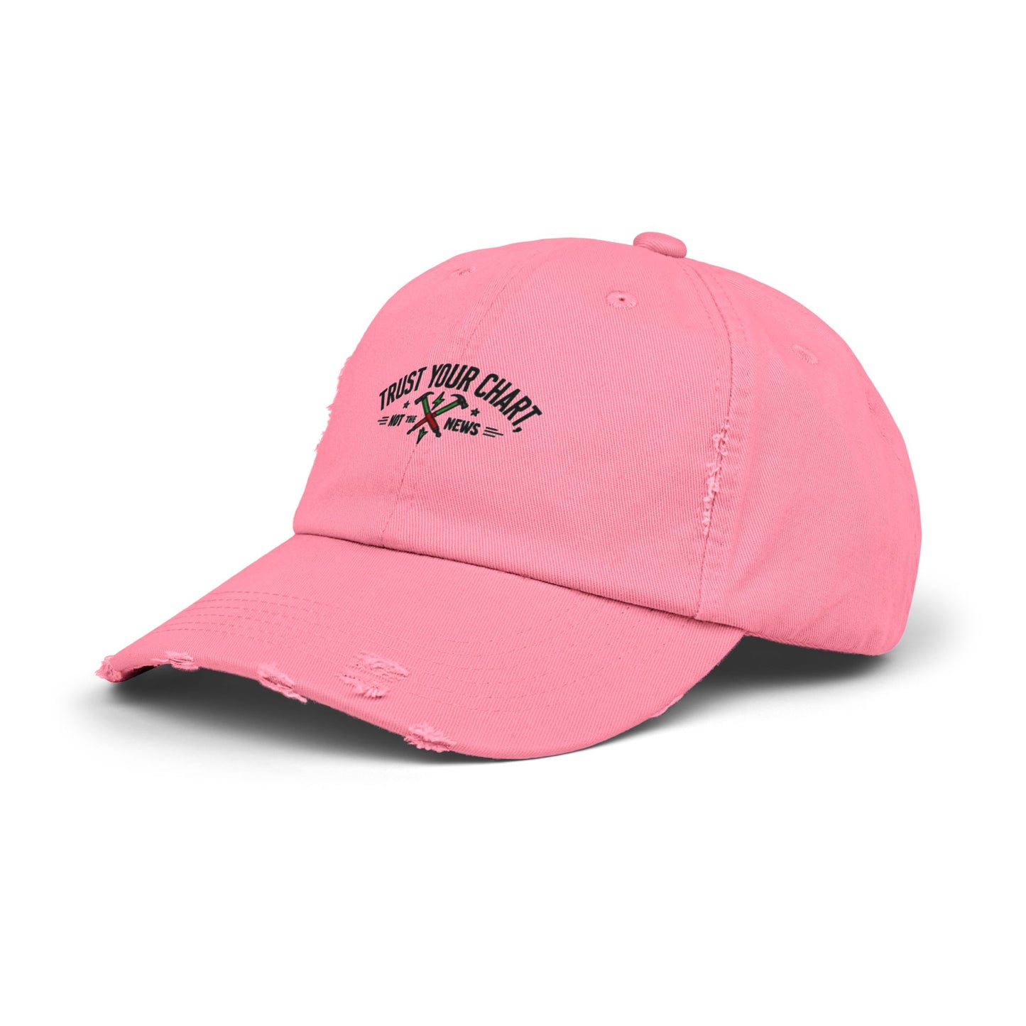 Trust Your Chart, Not the News” – Embroidered Minimalist Trading Dad Hat - Candleholm