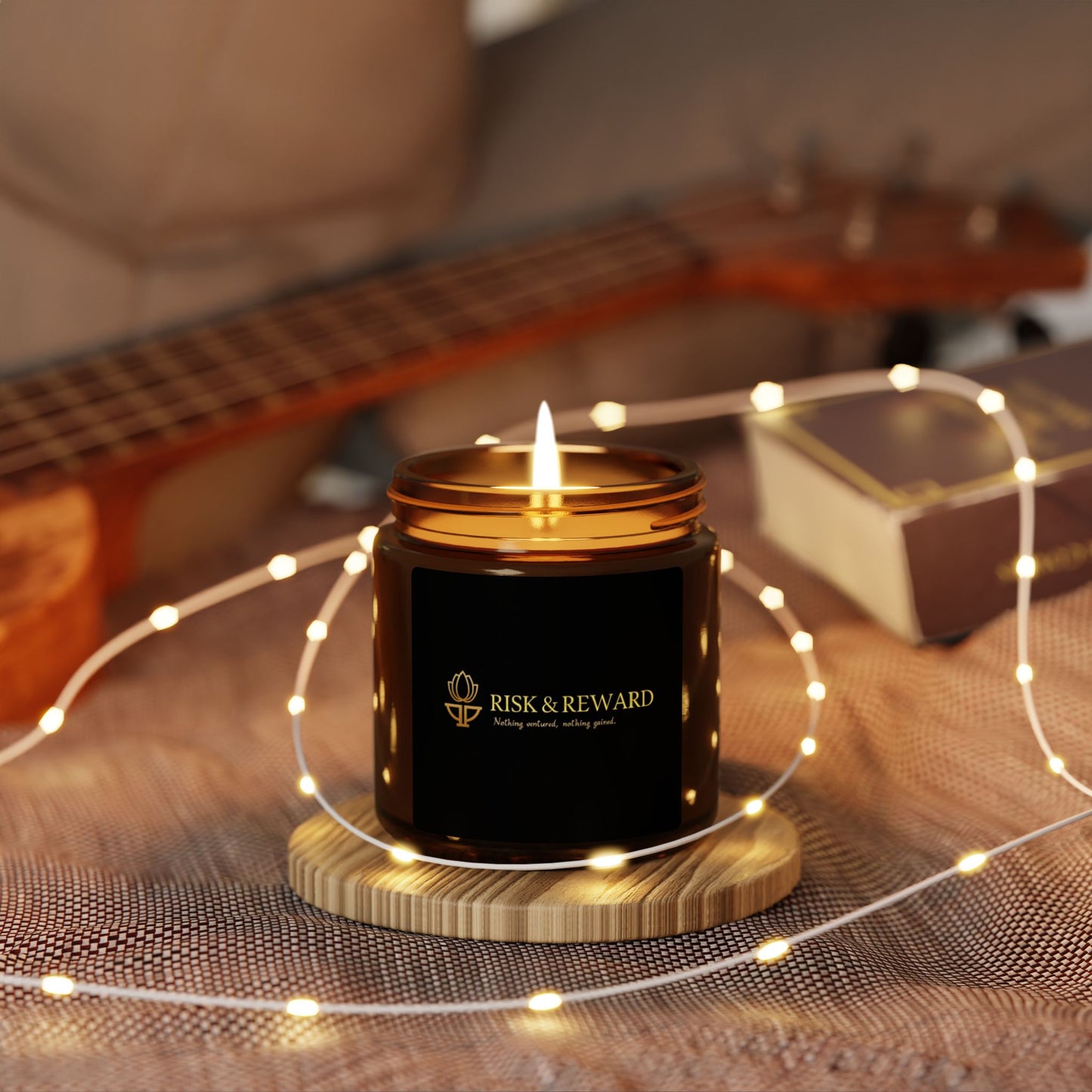 Risk & Reward Candle Candle - Luxurious Amber Jar | Perfect for Self-Care & Gifting - Candleholm