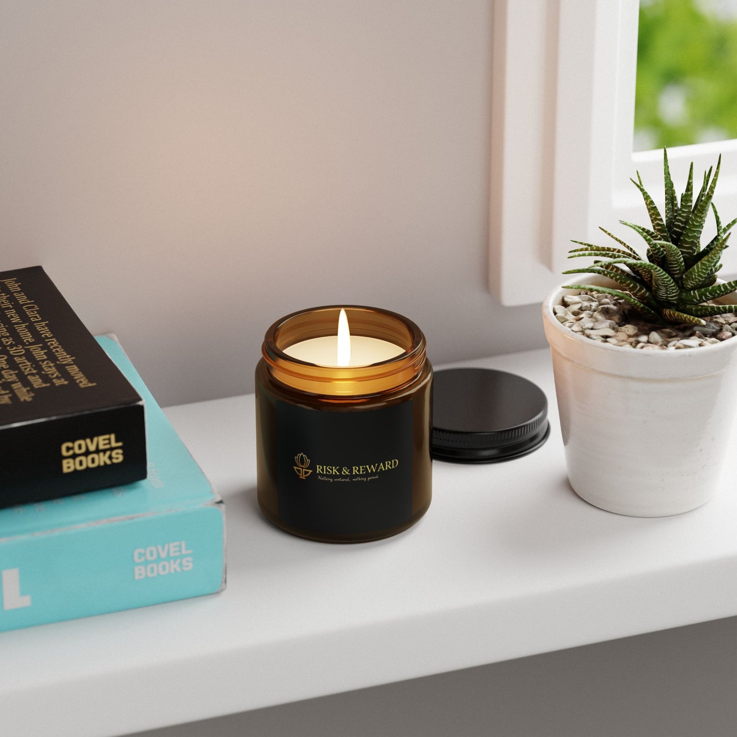 Risk & Reward Candle Candle - Luxurious Amber Jar | Perfect for Self-Care & Gifting - Candleholm