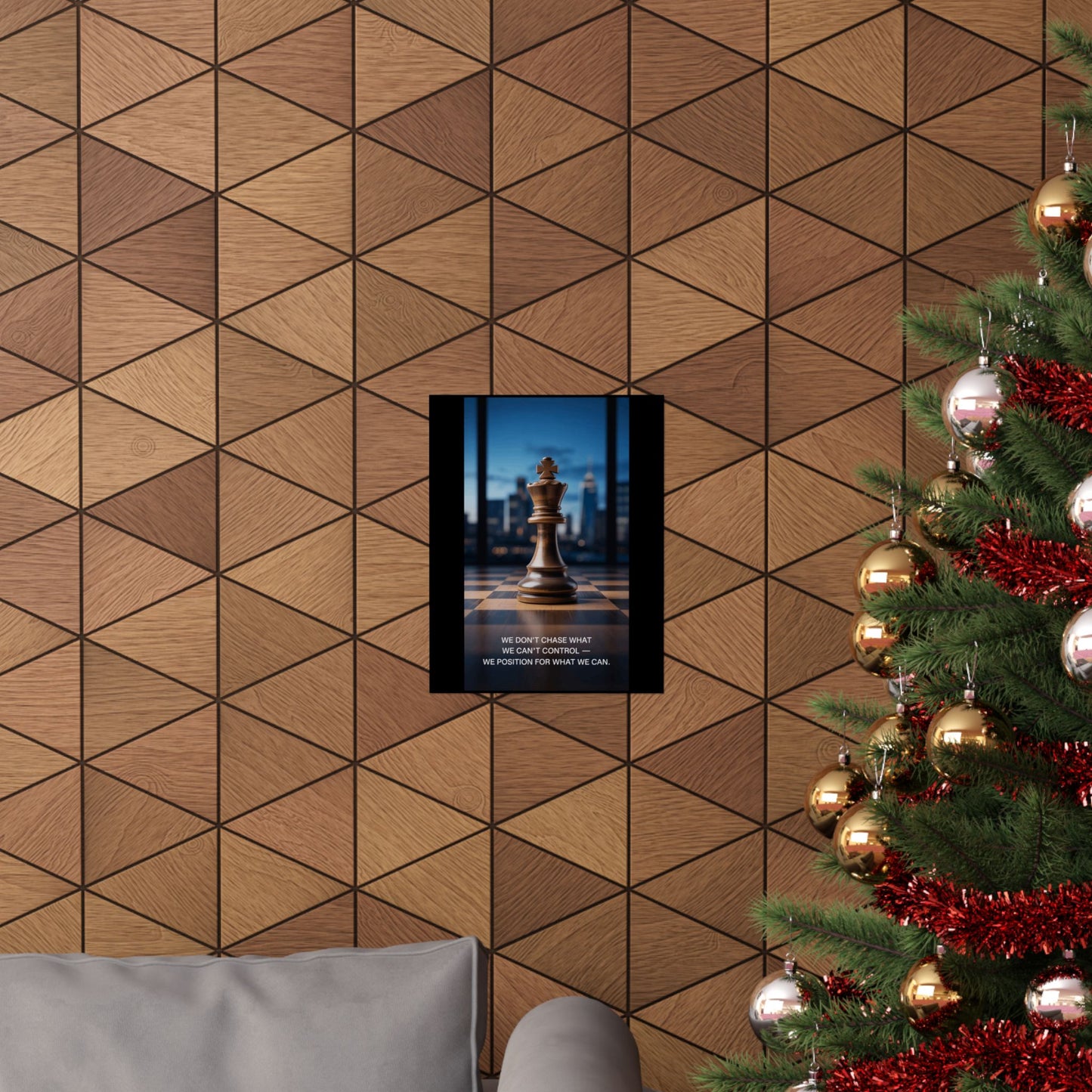 Vertical Poster - Matte Inspirational Artwork for Chess Enthusiasts and Strategists - Candleholm