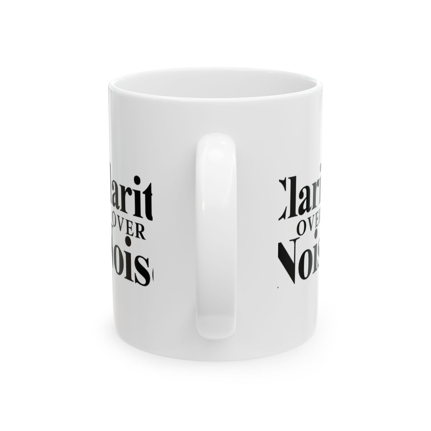 Clarity over noise trader’s Ceramic Mug, (11oz, 15oz) - Candleholm