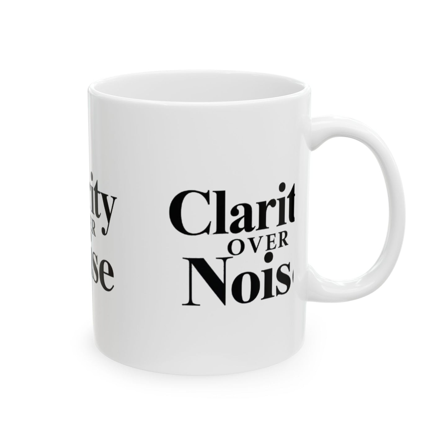 Clarity over noise trader’s Ceramic Mug, (11oz, 15oz) - Candleholm