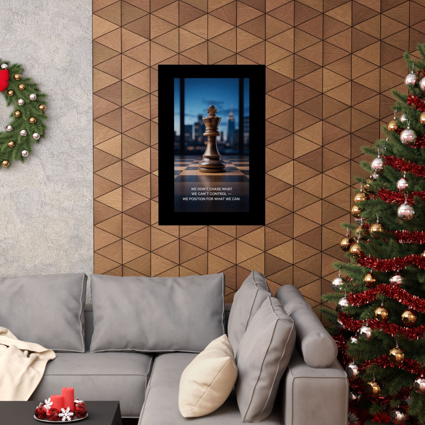 Vertical Poster - Matte Inspirational Artwork for Chess Enthusiasts and Strategists - Candleholm