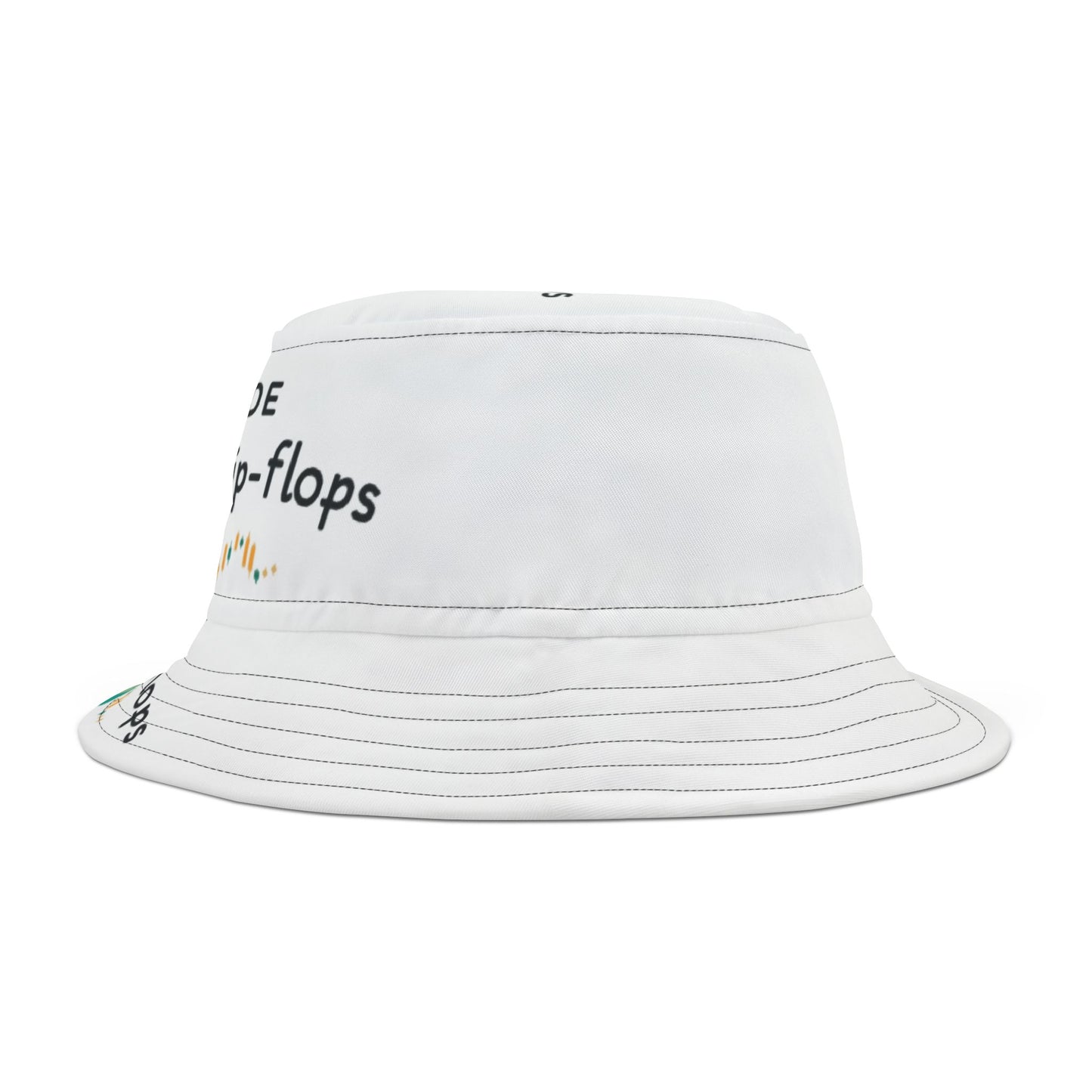 TRADE IN FLIP FLOPS All-Over Print Bucket Hat, Summer Fashion Accessory, Sun Protection Hat, Gift for Outdoorsy Friends, Trendy Beachwear - Candleholm