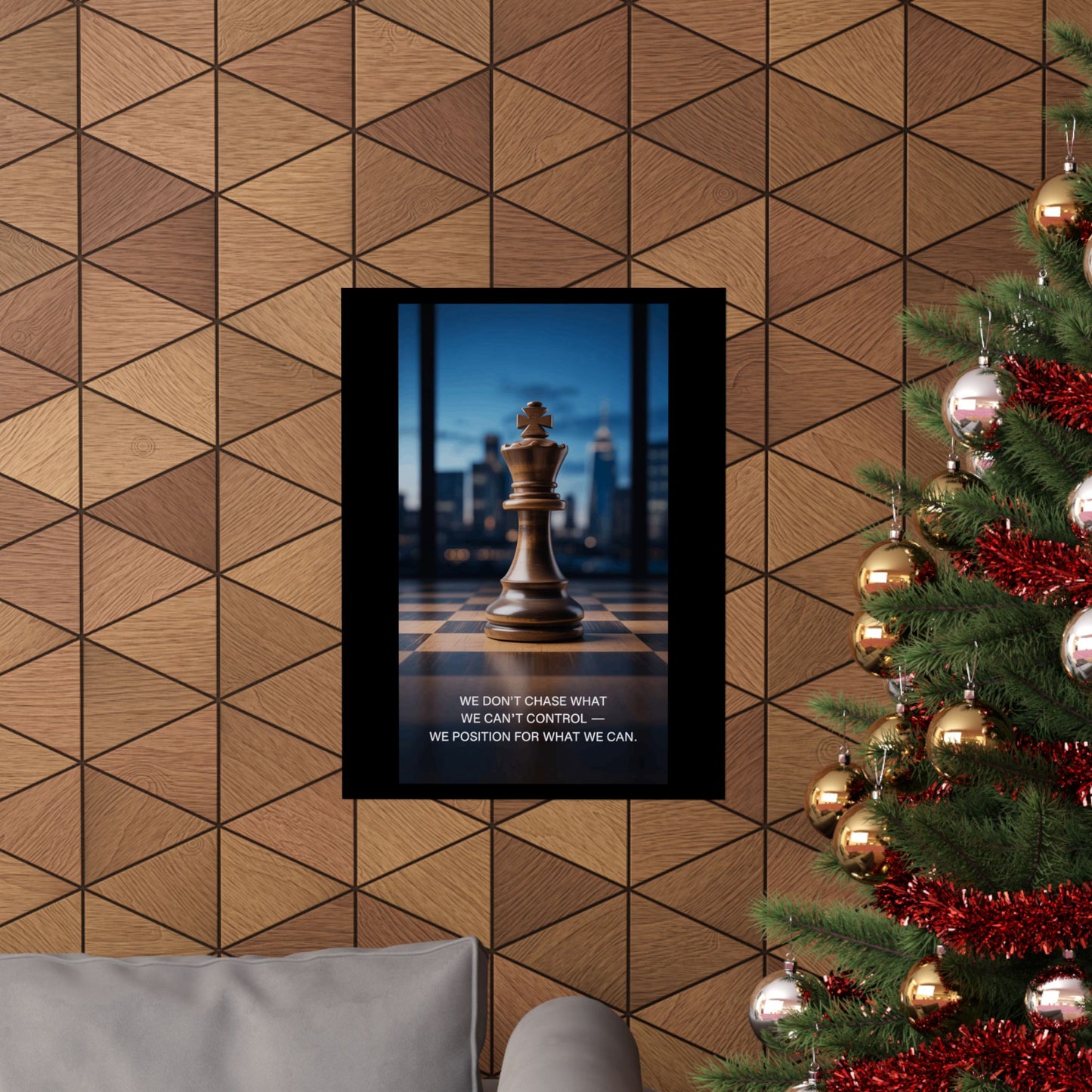 Vertical Poster - Matte Inspirational Artwork for Chess Enthusiasts and Strategists - Candleholm