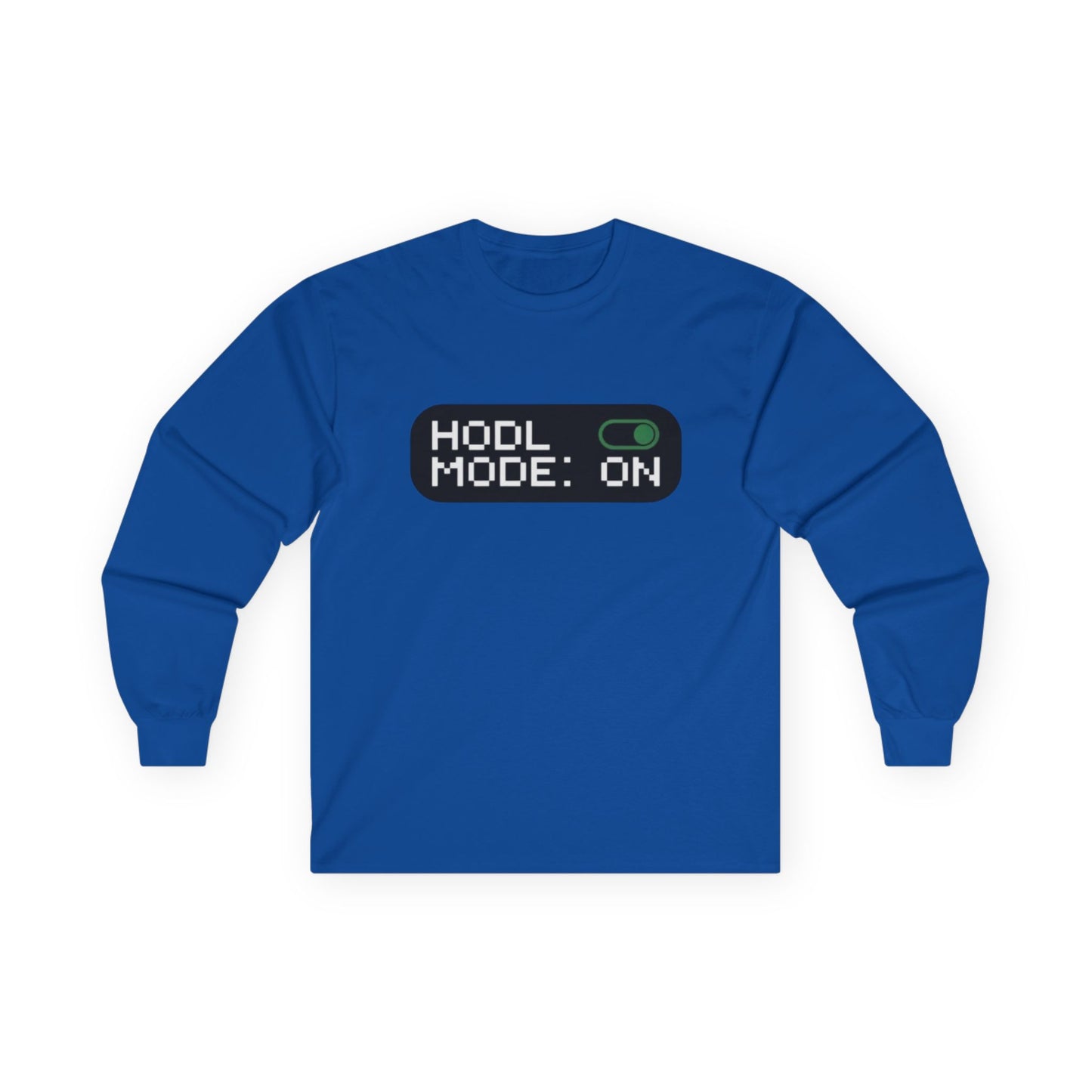 HODL Mode Long Sleeve Tee, Crypto Gift, Unisex T-Shirt, Investment Apparel, Funny Meme Shirt, Casual Wear, Layering Top - Candleholm