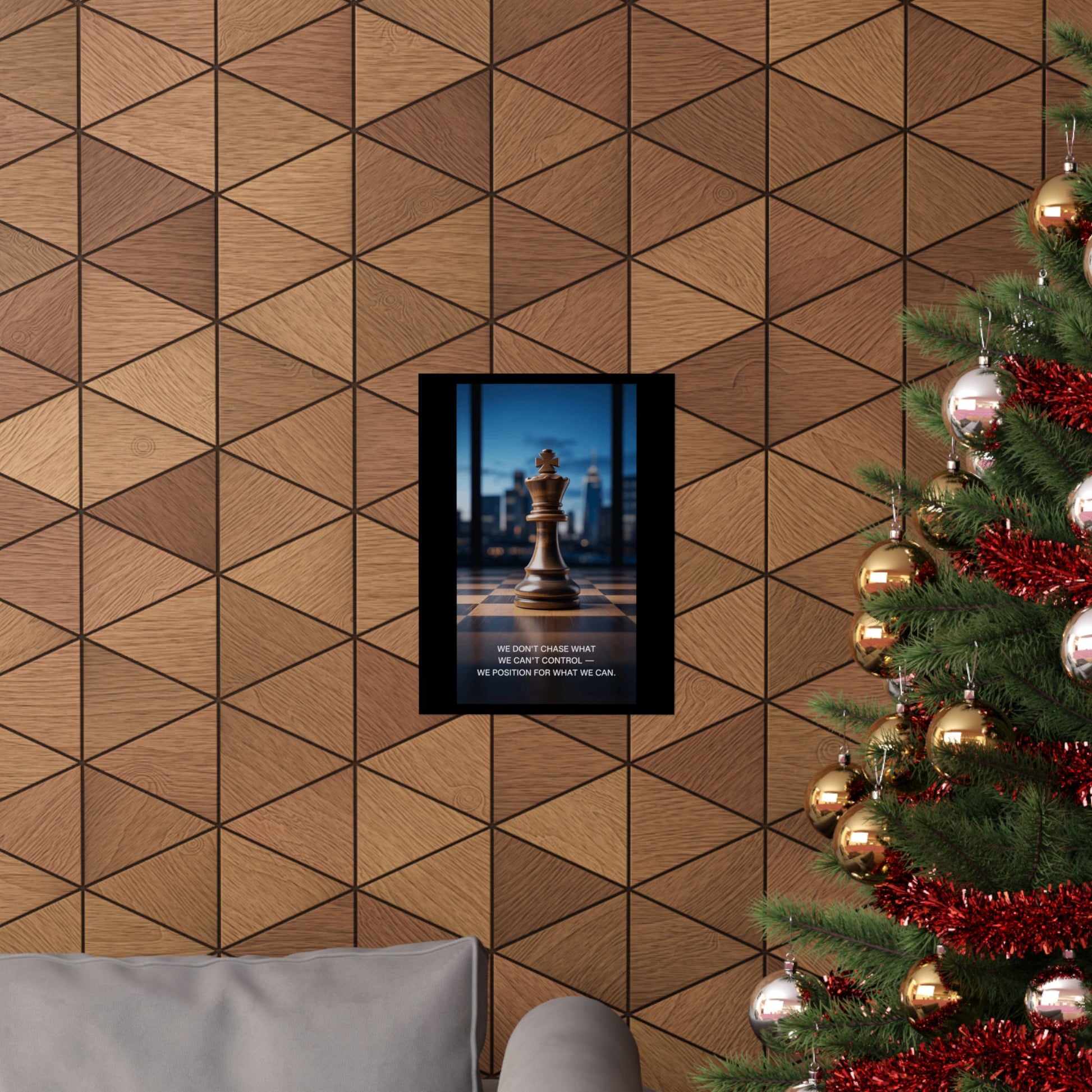 Vertical Poster - Matte Inspirational Artwork for Chess Enthusiasts and Strategists - Candleholm