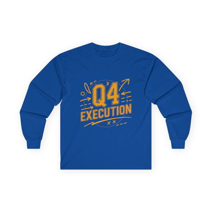 The Autumn Execution Playbook – Q4 Trading Unisex Long Sleeve Tee, Motivational Gift, Business Casual Top, Team Spirit Shirt, Office Holiday Apparel - Candleholm