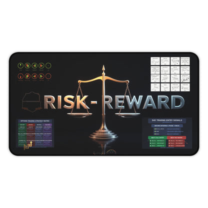 Risk-Reward Day Trading Entry Signals desk Mat  Optimize Your Trades - Candleholm