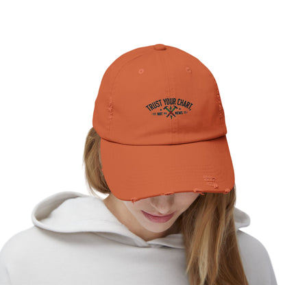 Trust Your Chart, Not the News” – Embroidered Minimalist Trading Dad Hat - Candleholm