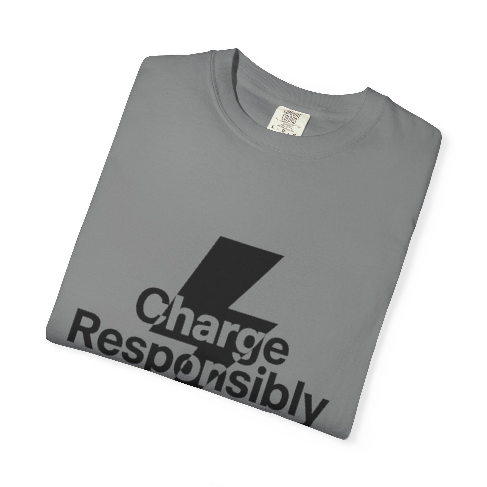 Charge Responsibly T-Shirt | Eco-Friendly Fashion, Electric Vibes - Candleholm