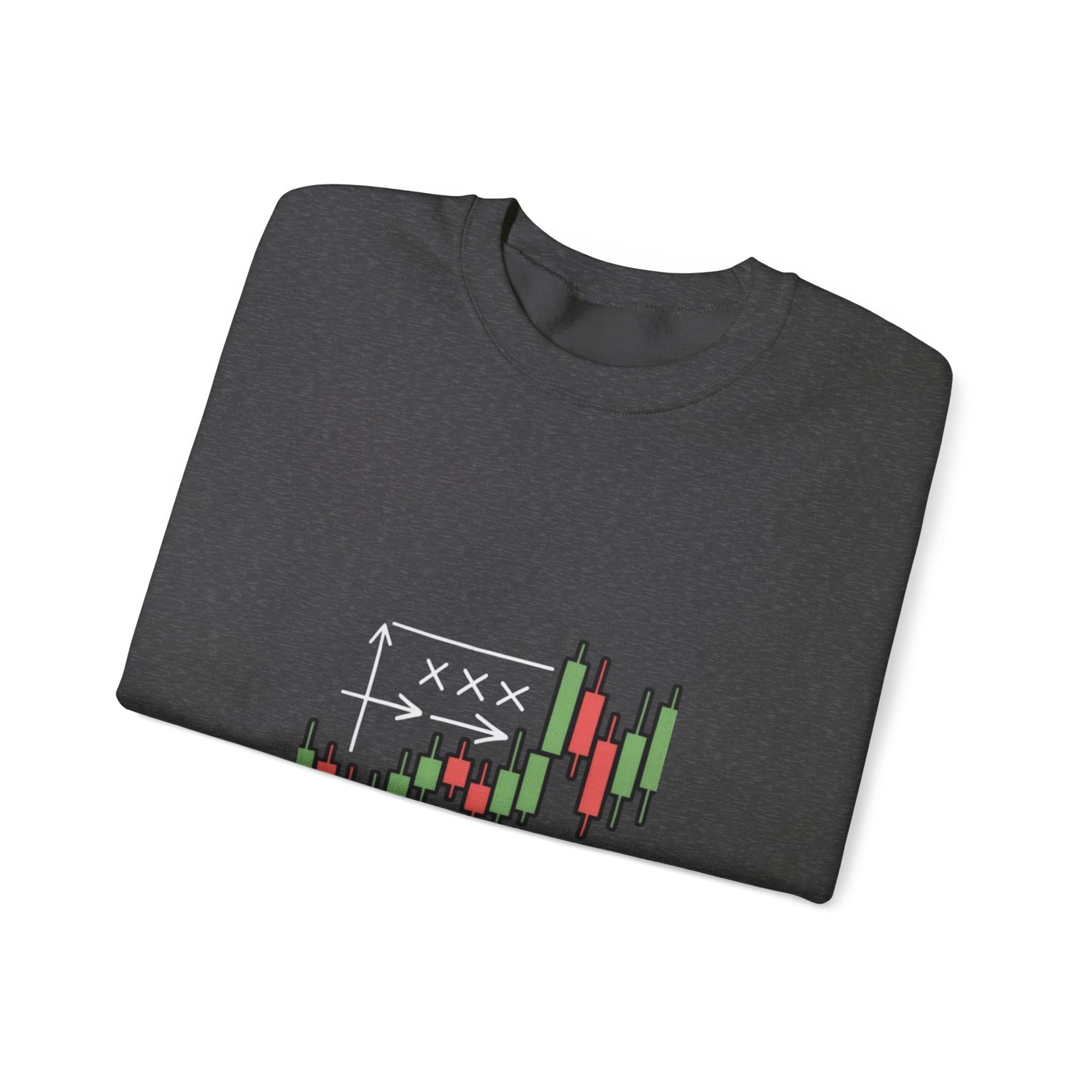 Market Playbook Sweatshirt - Chalkboard Football Trader Fall Uniform - Candleholm