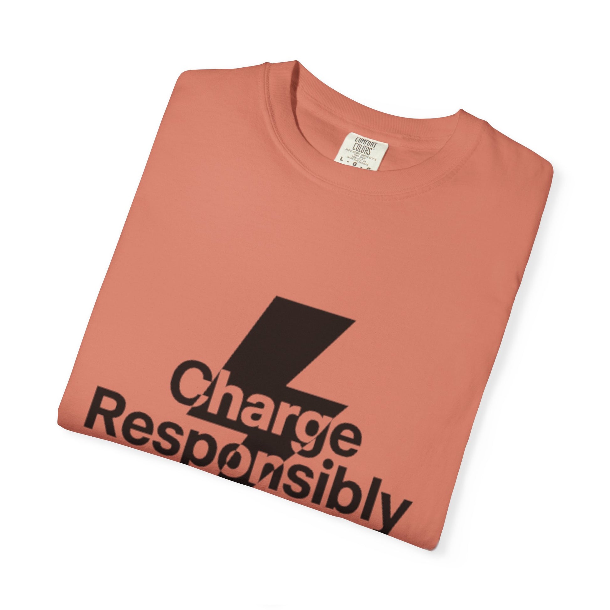 Charge Responsibly T-Shirt | Eco-Friendly Fashion, Electric Vibes - Candleholm