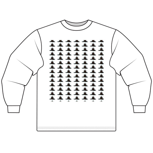 Haunted Chart – Ghosts of the Market  Stylish Unisex Long Sleeve T-Shirt, Cozy Everyday Wear, Perfect for Gifts, Casual Outings, Art Lovers' Essential - Candleholm