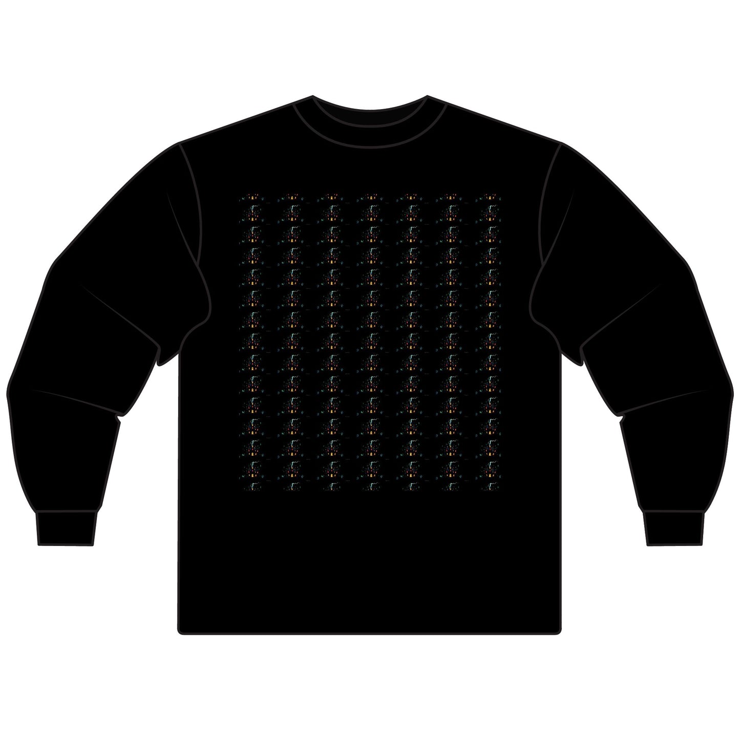 Haunted Chart – Ghosts of the Market  Stylish Unisex Long Sleeve T-Shirt, Cozy Everyday Wear, Perfect for Gifts, Casual Outings, Art Lovers' Essential - Candleholm