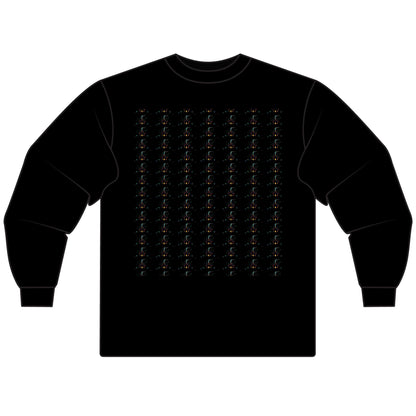 Haunted Chart – Ghosts of the Market  Stylish Unisex Long Sleeve T-Shirt, Cozy Everyday Wear, Perfect for Gifts, Casual Outings, Art Lovers' Essential - Candleholm