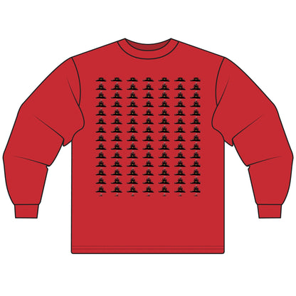 Haunted Chart – Ghosts of the Market  Stylish Unisex Long Sleeve T-Shirt, Cozy Everyday Wear, Perfect for Gifts, Casual Outings, Art Lovers' Essential - Candleholm