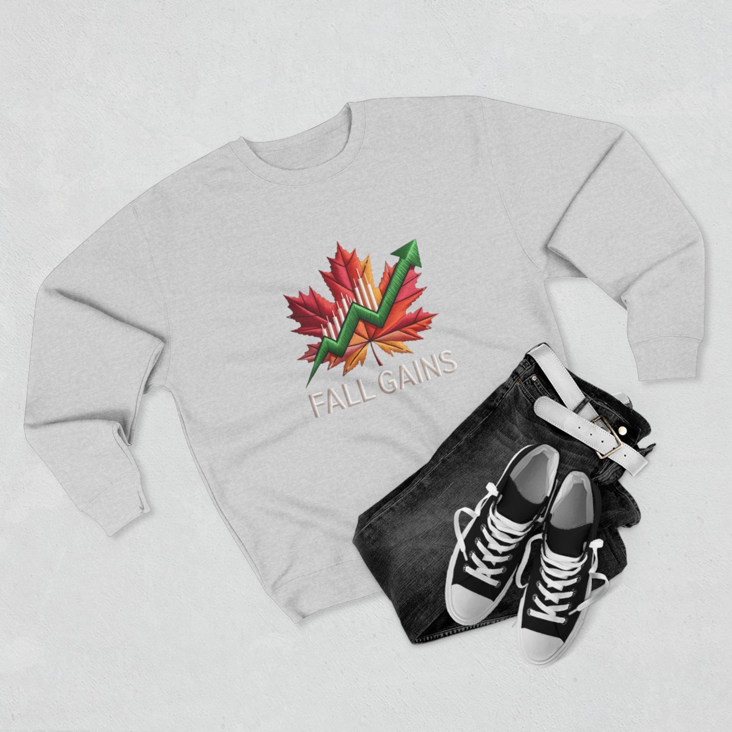 Execution Season Unisex Crewneck Sweatshirt - Q4 Trading Chart Design