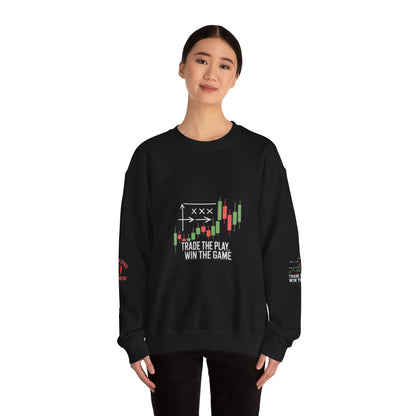 Market Playbook Sweatshirt - Chalkboard Football Trader Fall Uniform - Candleholm