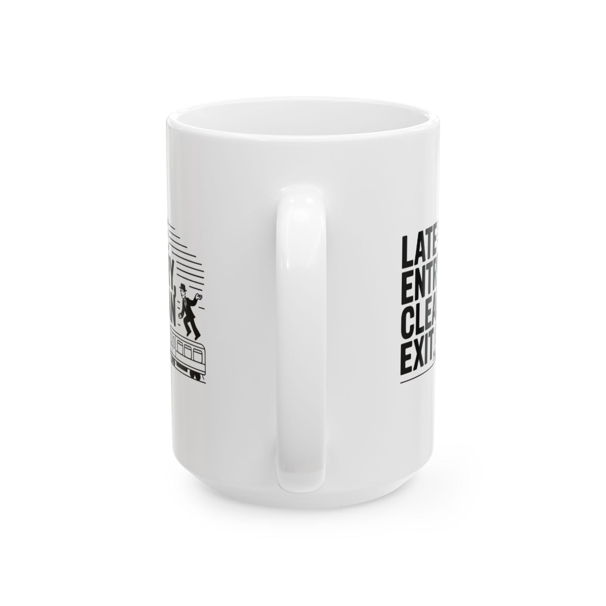 Late Entry, Clean Exit – Trader’s Precision Mug | Gift for Commuters, Office Humor, Morning Coffee - Candleholm