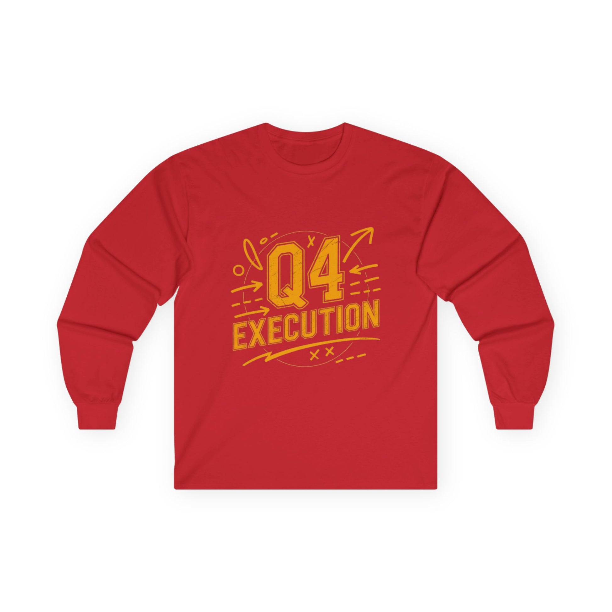 The Autumn Execution Playbook – Q4 Trading Unisex Long Sleeve Tee, Motivational Gift, Business Casual Top, Team Spirit Shirt, Office Holiday Apparel - Candleholm