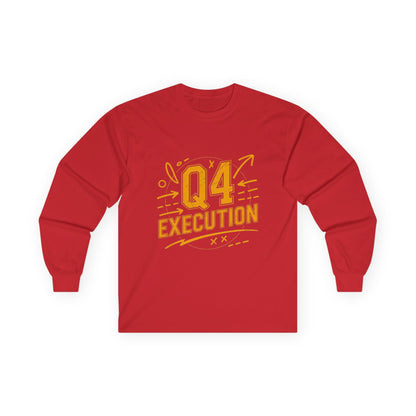 The Autumn Execution Playbook – Q4 Trading Unisex Long Sleeve Tee, Motivational Gift, Business Casual Top, Team Spirit Shirt, Office Holiday Apparel - Candleholm