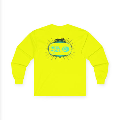 HODL Mode Long Sleeve Tee, Crypto Gift, Unisex T-Shirt, Investment Apparel, Funny Meme Shirt, Casual Wear, Layering Top - Candleholm