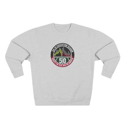 Q4 Execution Season Unisex Crewneck Sweatshirt - Trading Charts Gridiron Design - Candleholm