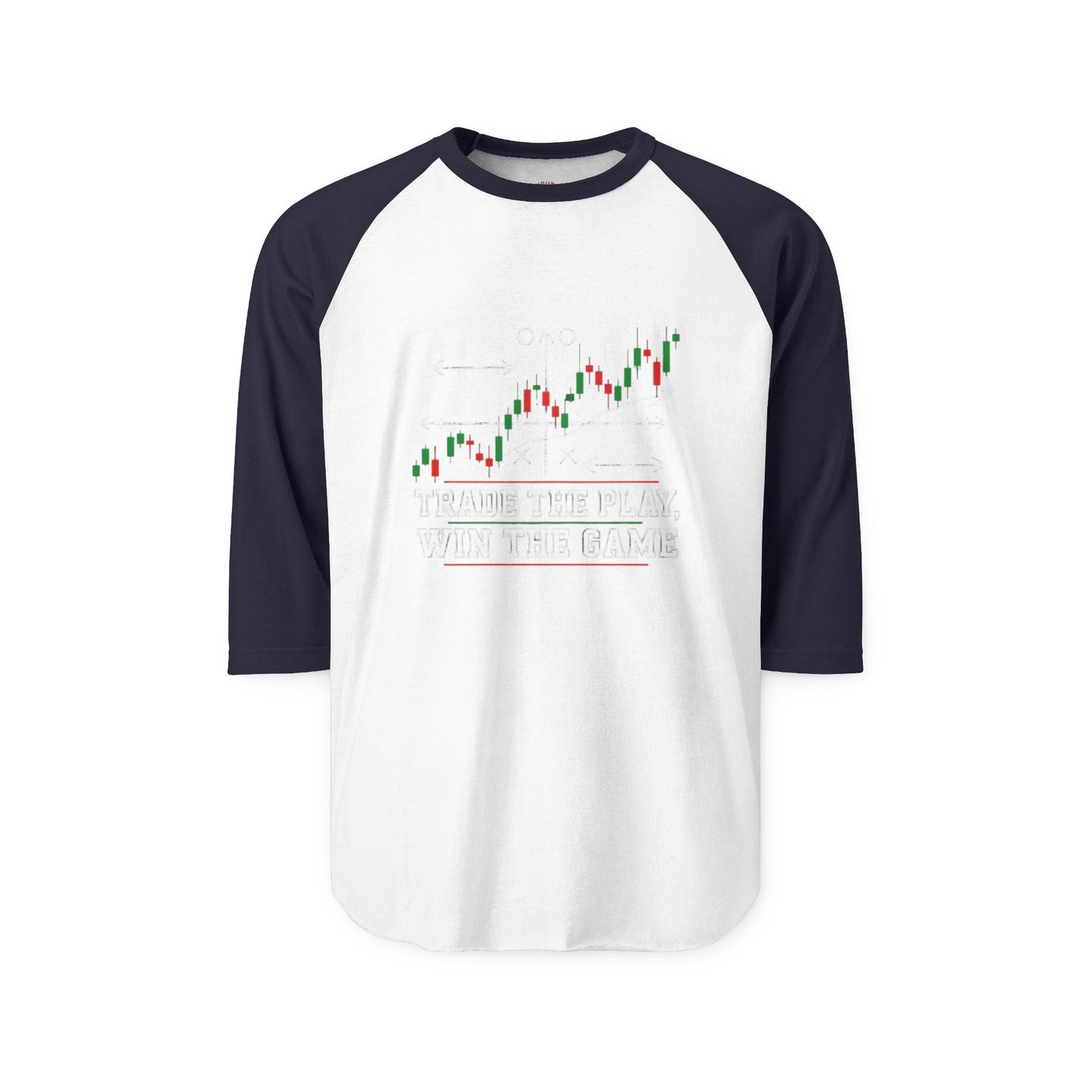 Trading Floor Stock Market Bull and Bear Three-Quarter Sleeve Raglan Shirt - Candleholm