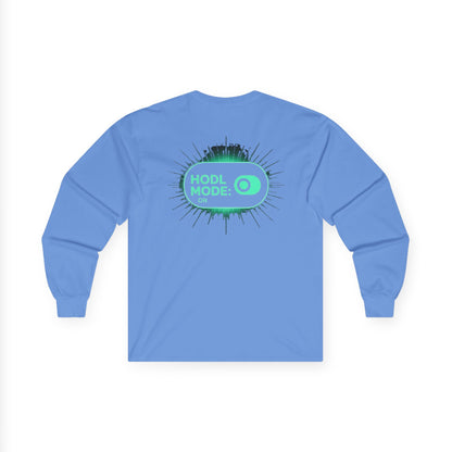 HODL Mode Long Sleeve Tee, Crypto Gift, Unisex T-Shirt, Investment Apparel, Funny Meme Shirt, Casual Wear, Layering Top - Candleholm
