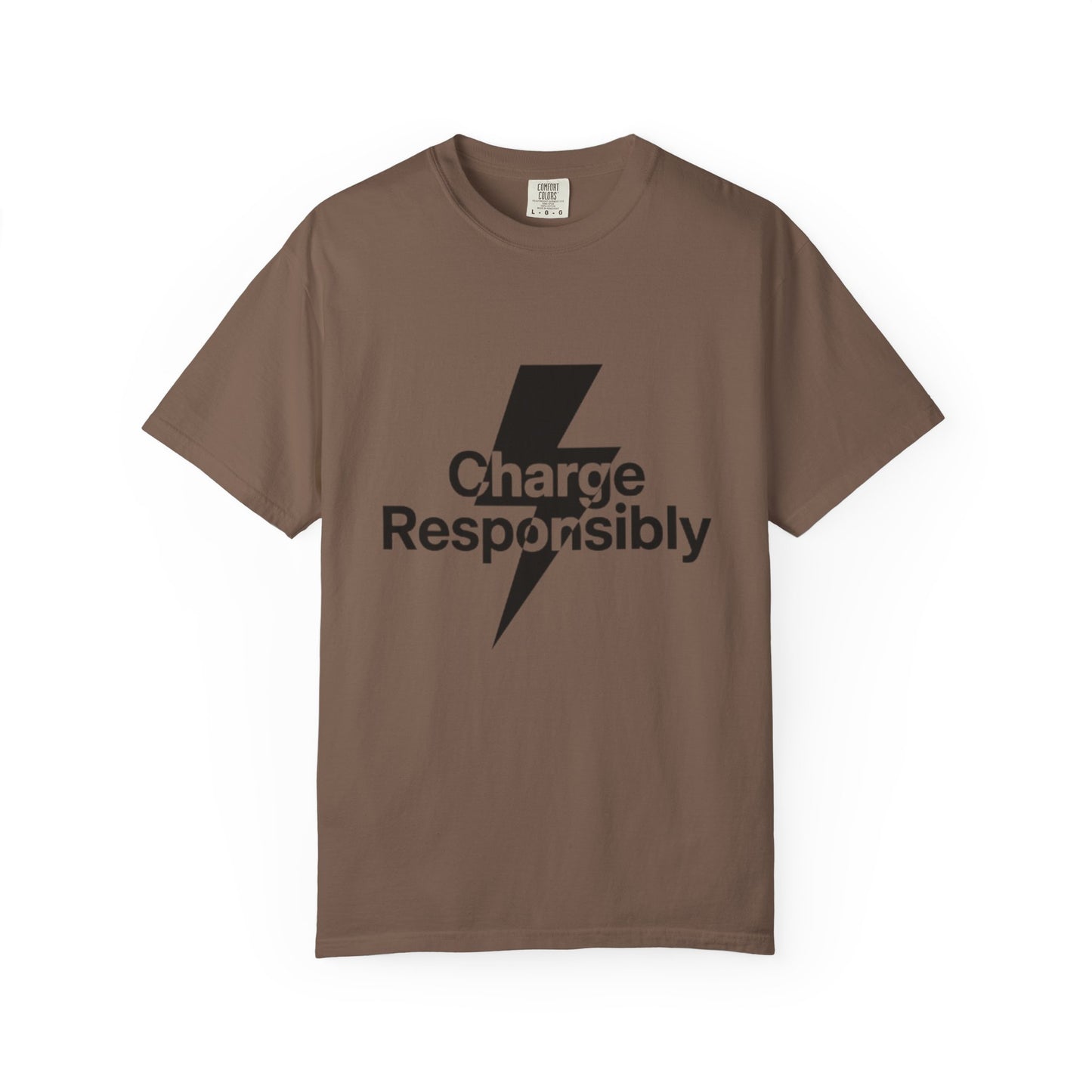Charge Responsibly T-Shirt | Eco-Friendly Fashion, Electric Vibes - Candleholm