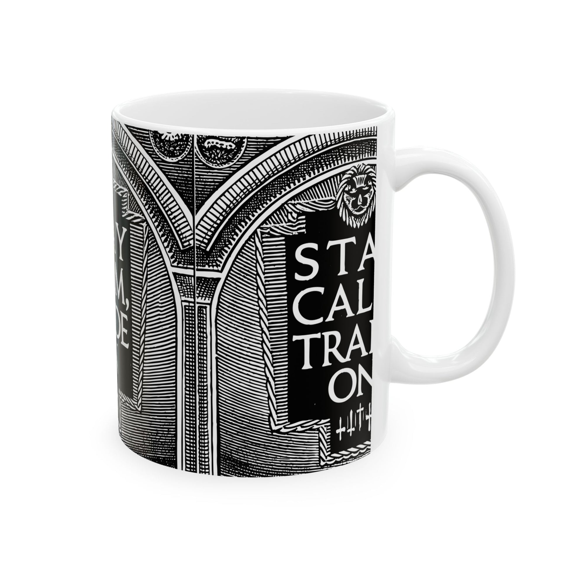 Stay Calm, Trade On Mug – Stoic Trader Coffee Cup for Market Volatility & Election Season - Candleholm