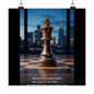 Vertical Poster - Matte Inspirational Artwork for Chess Enthusiasts and Strategists - Candleholm