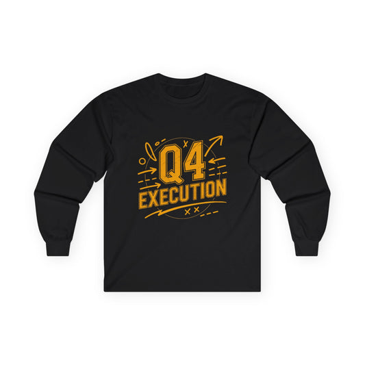 The Autumn Execution Playbook – Q4 Trading Unisex Long Sleeve Tee, Motivational Gift, Business Casual Top, Team Spirit Shirt, Office Holiday Apparel - Candleholm