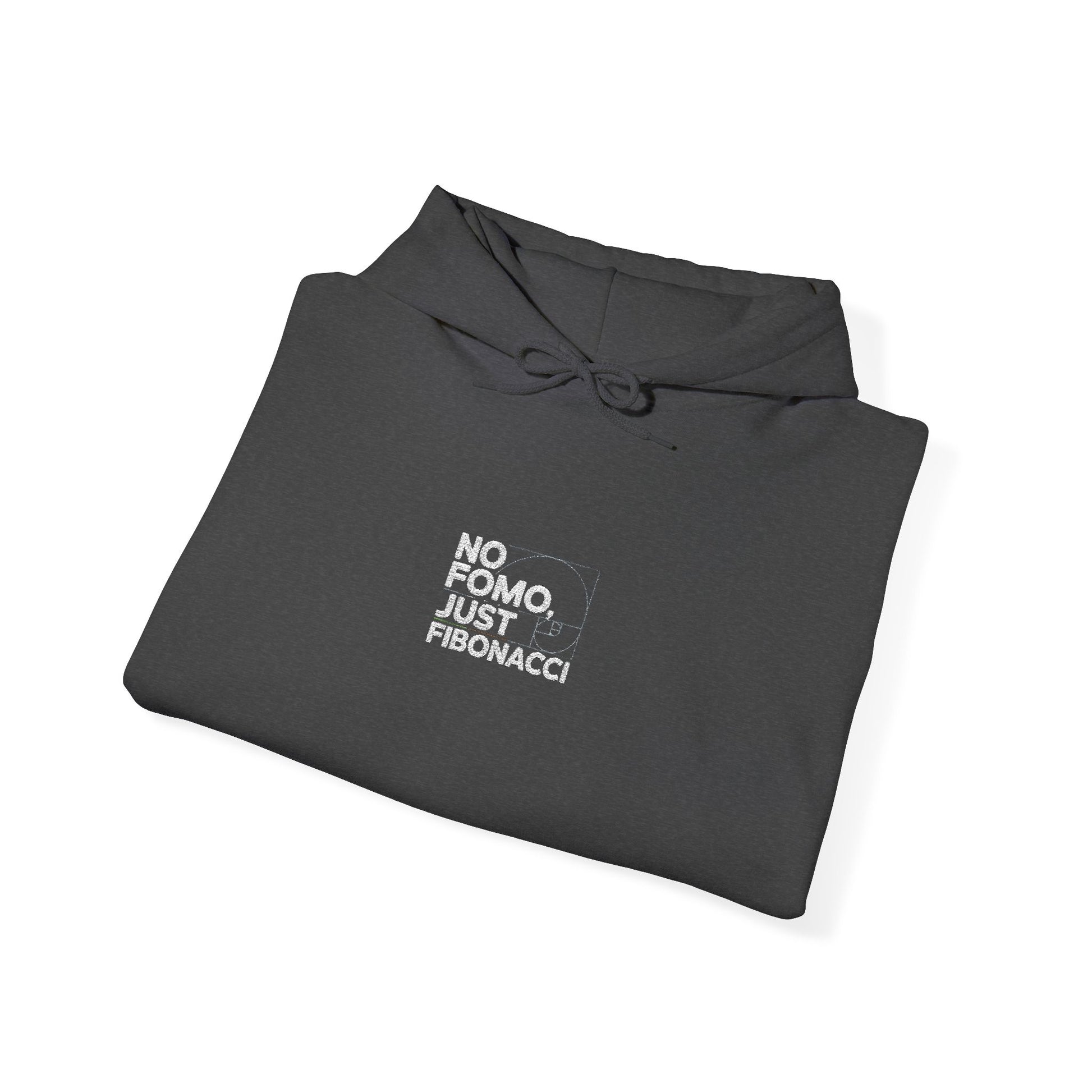 No FOMO, Just Fibonacci – Funny Trading Unisex Heavy Blend™ Hooded Sweatshirt - Candleholm