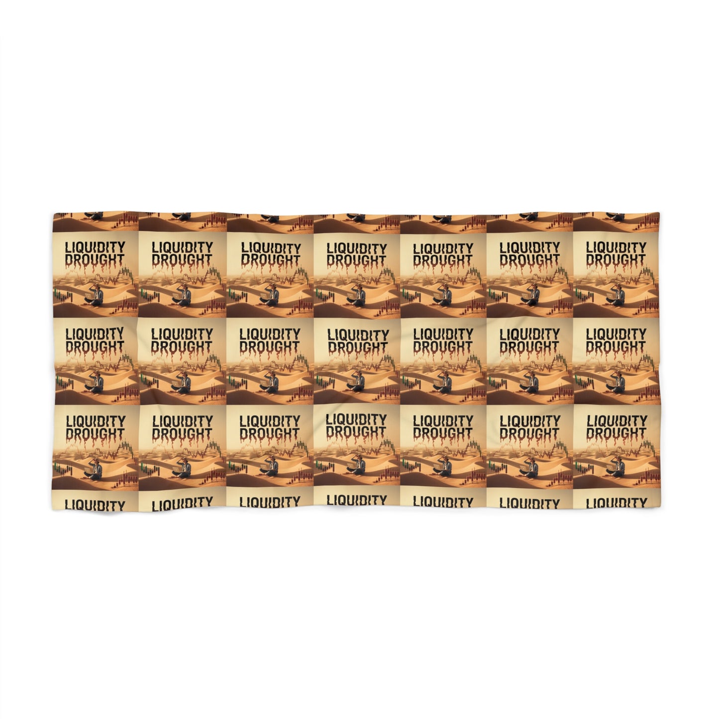 Liquidity Drought Beach Towel – Surreal Trading Humor for Summer Vibes - Candleholm