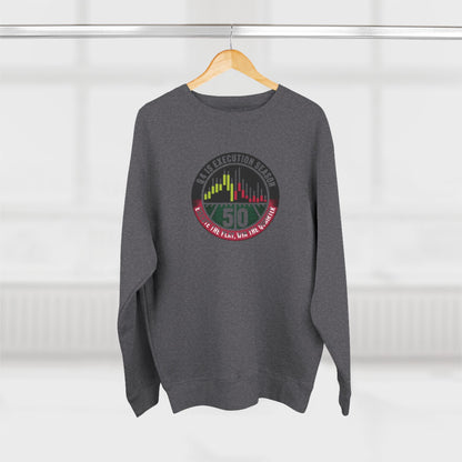 Q4 Execution Season Unisex Crewneck Sweatshirt - Trading Charts Gridiron Design - Candleholm