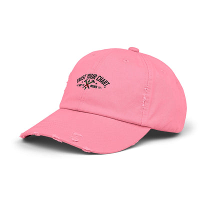 Trust Your Chart, Not the News” – Embroidered Minimalist Trading Dad Hat - Candleholm