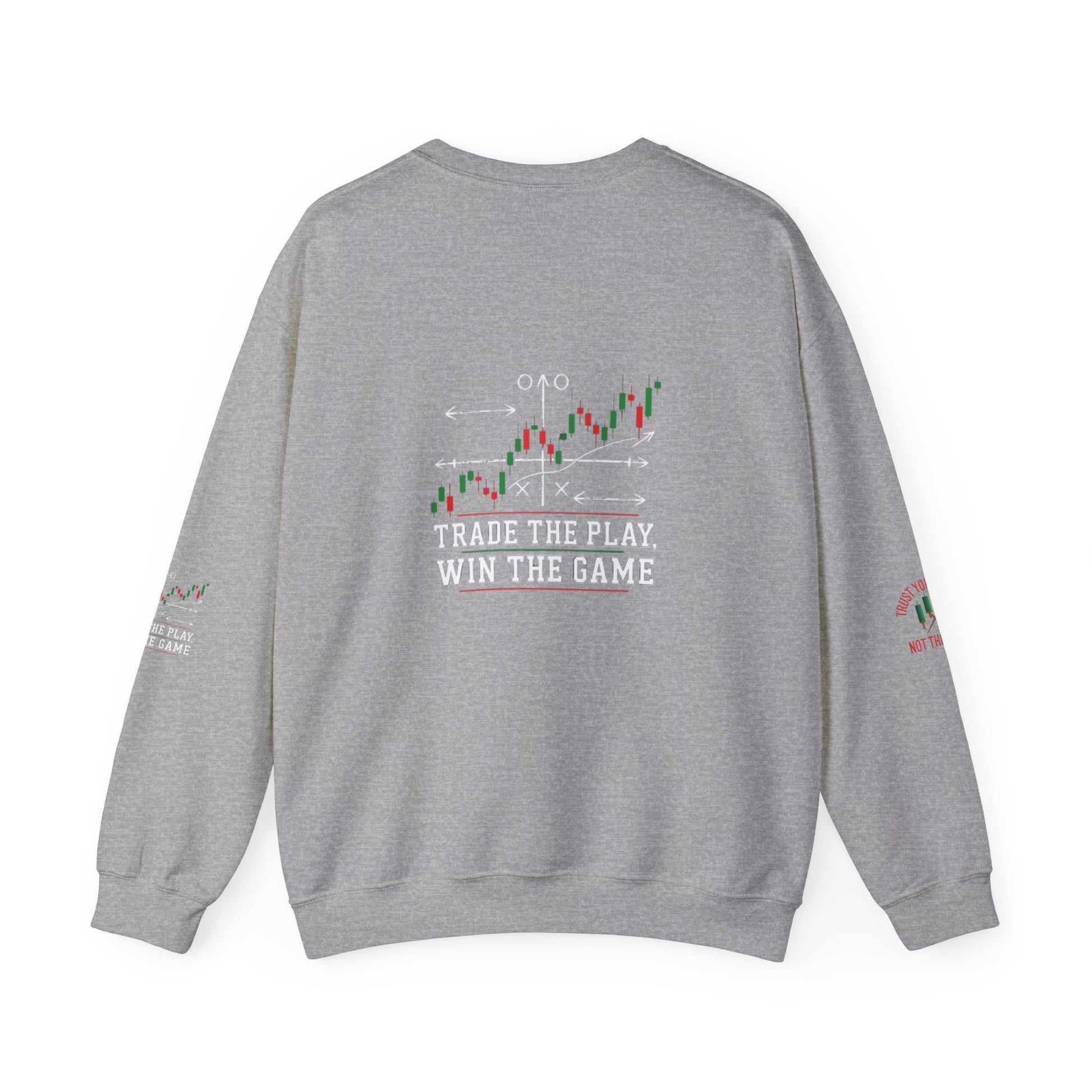 Market Playbook Sweatshirt - Chalkboard Football Trader Fall Uniform - Candleholm