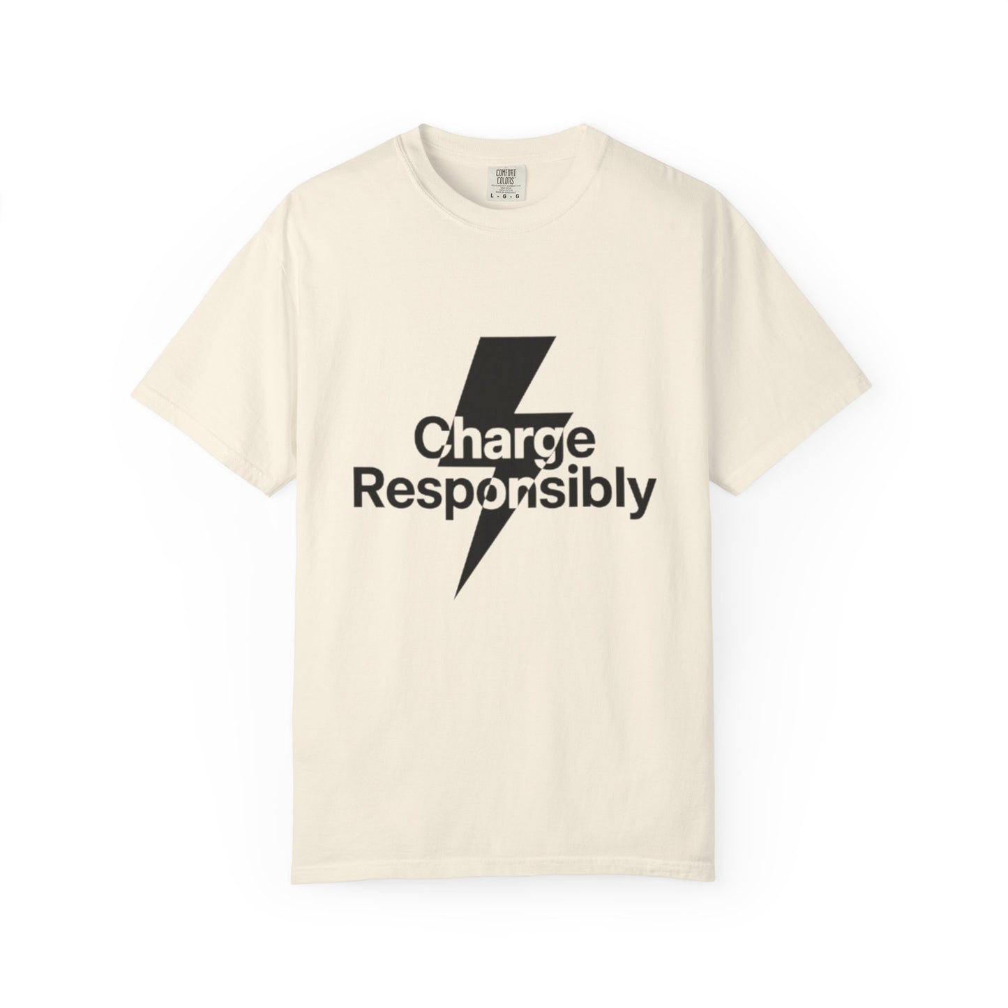 Charge Responsibly T-Shirt | Eco-Friendly Fashion, Electric Vibes - Candleholm
