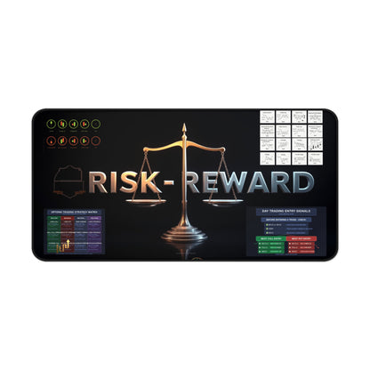 Risk-Reward Day Trading Entry Signals desk Mat  Optimize Your Trades - Candleholm
