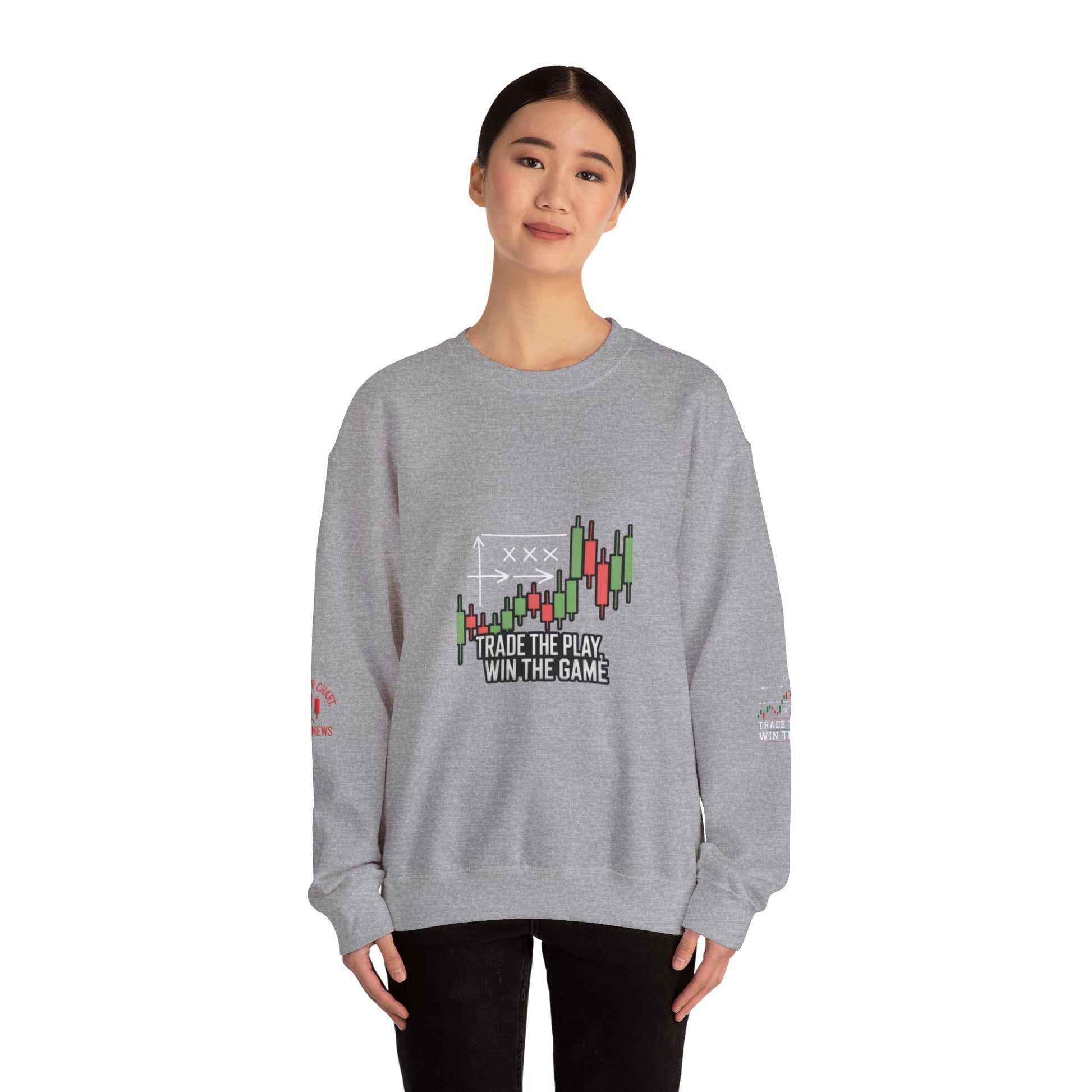 Market Playbook Sweatshirt - Chalkboard Football Trader Fall Uniform - Candleholm