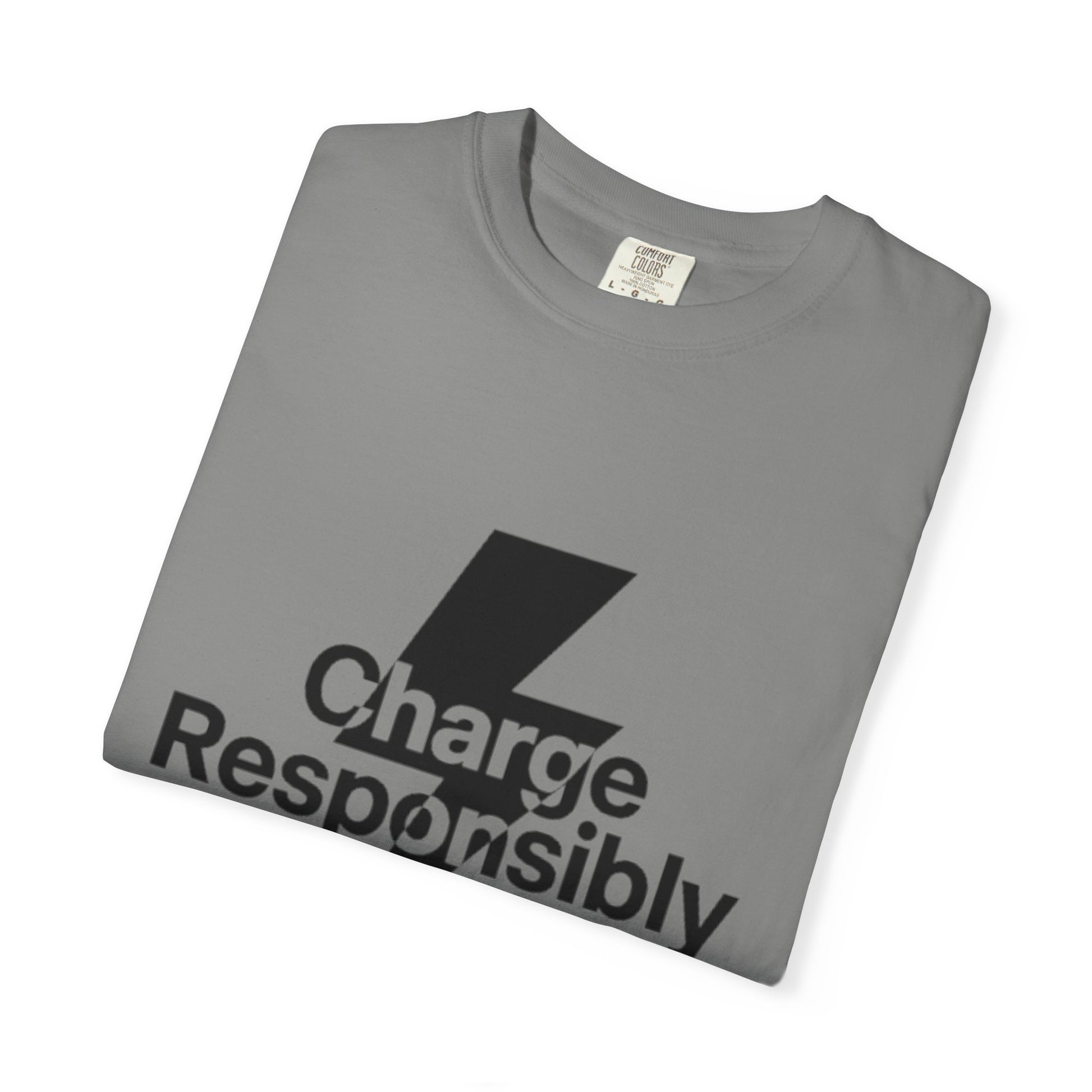 Charge Responsibly T-Shirt | Eco-Friendly Fashion, Electric Vibes - Candleholm