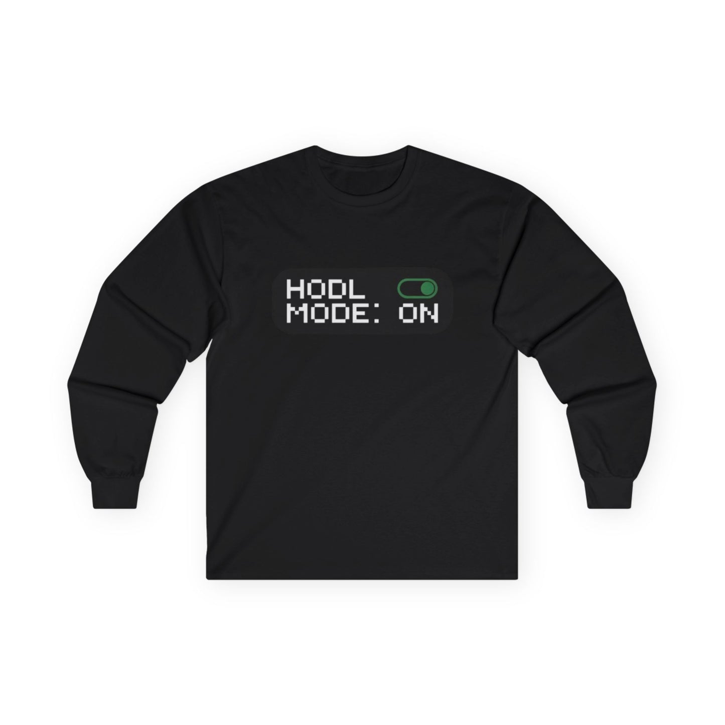 HODL Mode Long Sleeve Tee, Crypto Gift, Unisex T-Shirt, Investment Apparel, Funny Meme Shirt, Casual Wear, Layering Top - Candleholm