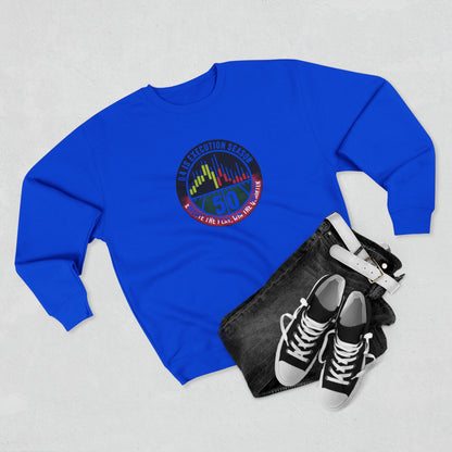 Q4 Execution Season Unisex Crewneck Sweatshirt - Trading Charts Gridiron Design - Candleholm