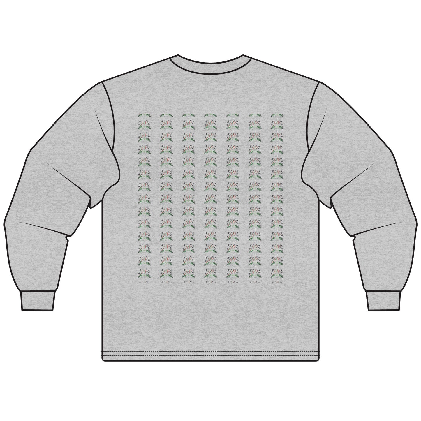 Haunted Chart – Ghosts of the Market  Stylish Unisex Long Sleeve T-Shirt, Cozy Everyday Wear, Perfect for Gifts, Casual Outings, Art Lovers' Essential - Candleholm