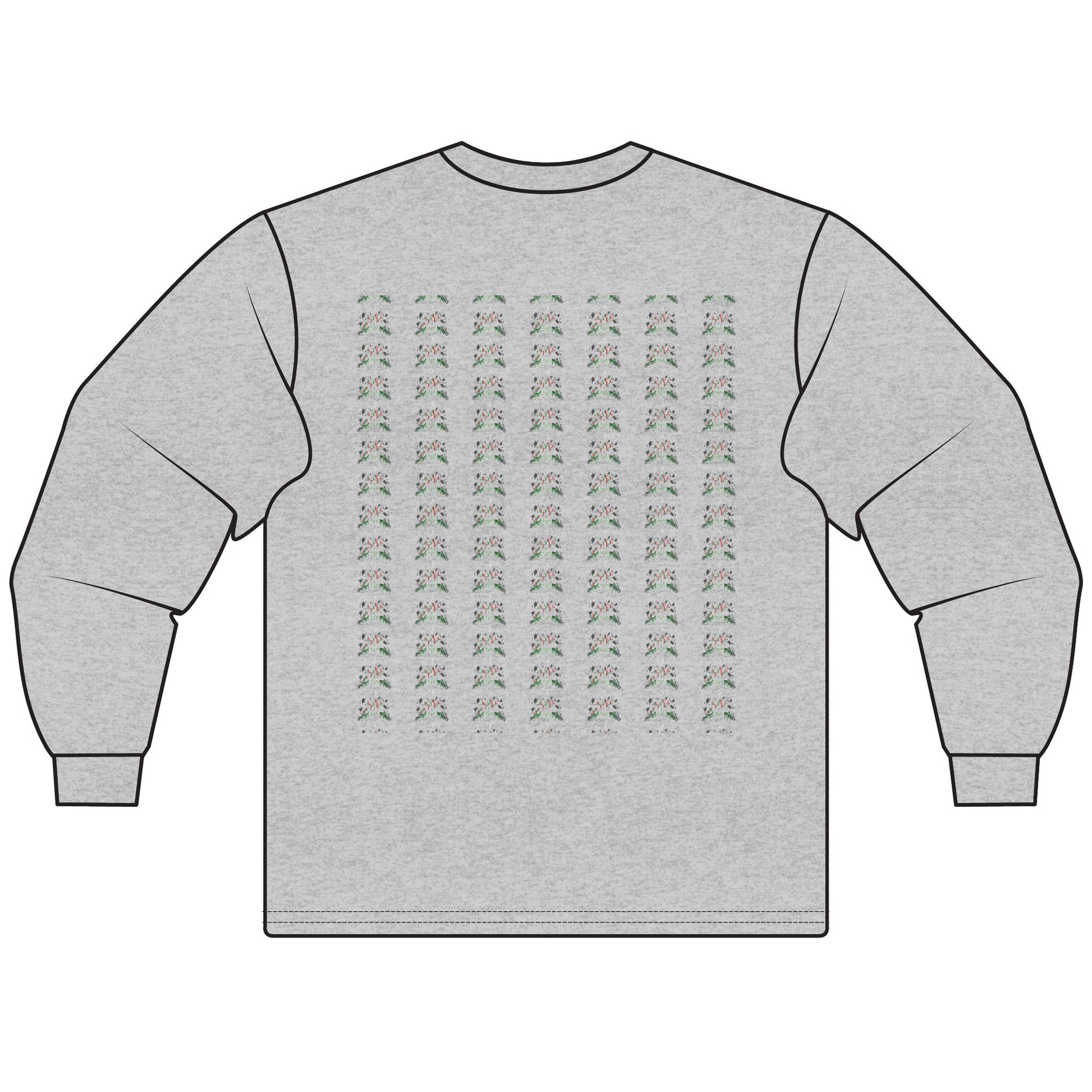 Haunted Chart – Ghosts of the Market  Stylish Unisex Long Sleeve T-Shirt, Cozy Everyday Wear, Perfect for Gifts, Casual Outings, Art Lovers' Essential - Candleholm