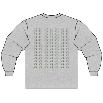 Haunted Chart – Ghosts of the Market  Stylish Unisex Long Sleeve T-Shirt, Cozy Everyday Wear, Perfect for Gifts, Casual Outings, Art Lovers' Essential - Candleholm